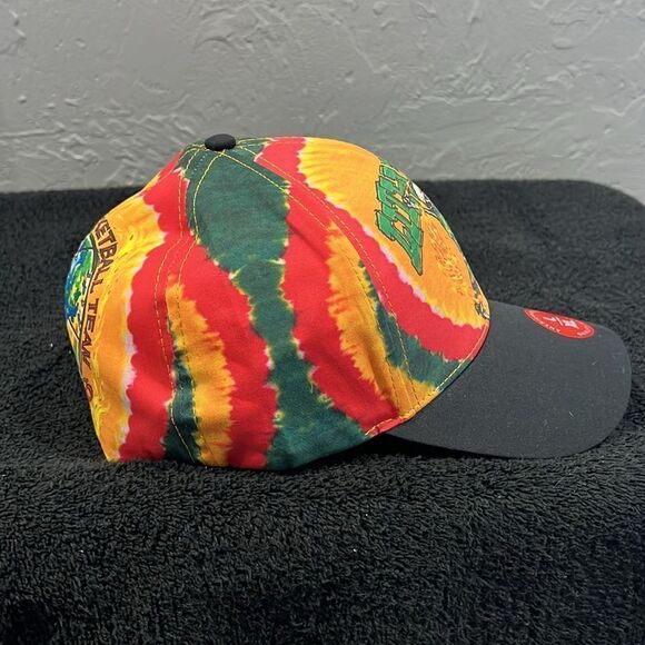 🔥🏀 Liquid Blue Grateful Dead Lithuania Skeleton Basketball Fitted Flex Fit Hat - Picture 6 of 8